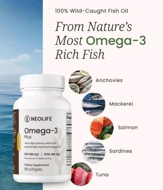Neolife Omega-3 Salmon Oil Plus, Fish Oil Food supplement Astera Health & Beauty UK
