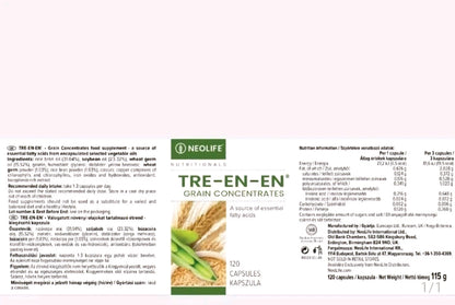 NeoLife Tre-en-en Food Supplement – 120 Capsules – Natural Wholegrain Lipids